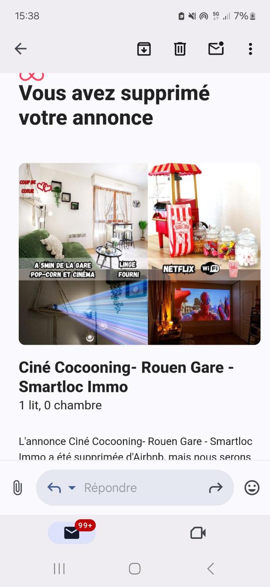 Le Petit Cine - Rouen Gare - Smartloc Immo Lejlighed Eksteriør billede